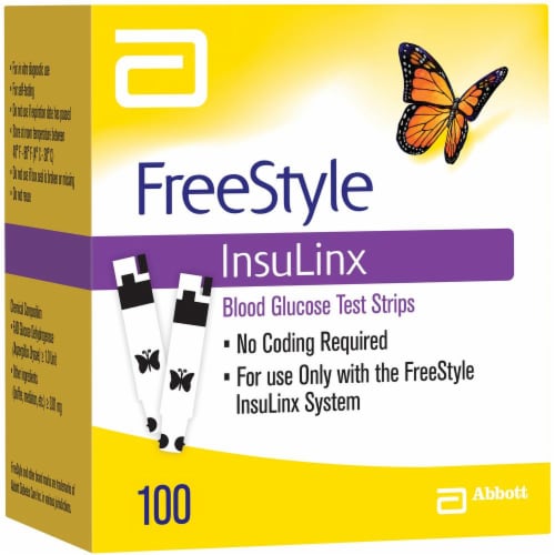 FreeStyle Insulinx Strips Perspective: front