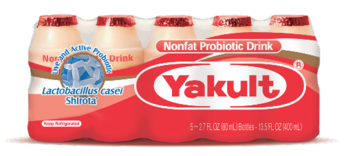 Yakult Nonfat Probiotic Yogurt Drink, 5 ct / 2.7 fl oz - Kroger