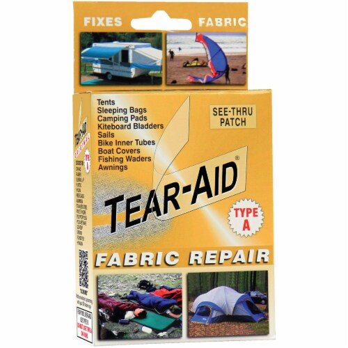 Tear-Aid Transparent Tent & Multi-Use Fabric Repair Kit K-KIT-A01-100 Perspective: front