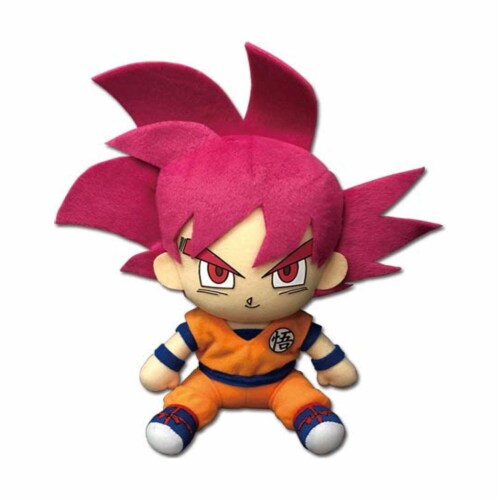 Dragon Ball Super SSGSS Goku Sitting 7 Inch Plush Figure 1 Unit Harris Teeter