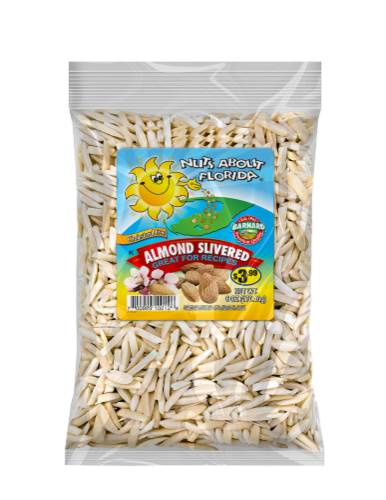 Nuts About Florida® Slivered Almonds Perspective: front