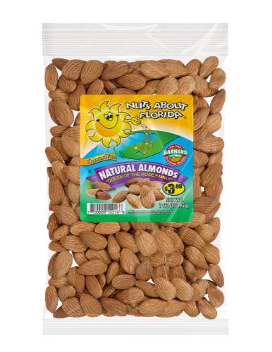 Nuts About Florida® Natural Almonds Perspective: front