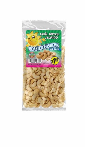 Nuts About Florida® Unsalted Roasted Cashews Perspective: front