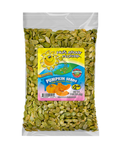 Nuts About Florida® Raw Pumpkin Seeds Perspective: front