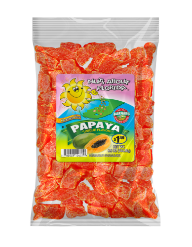 Nuts About Florida Dried Papaya Perspective: front
