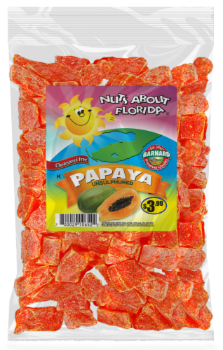 Nuts About Florida® Dried Unsulphured Papaya Perspective: front