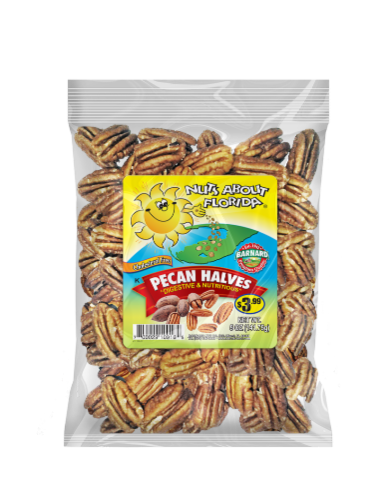 Nuts About Florida® Pecan Halves Perspective: front