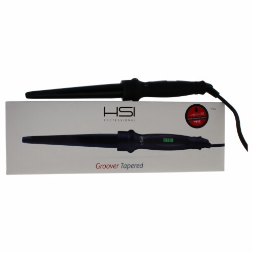 HSI Professional Groover Tapered Ceramic Curling Wand Model HT225 Black Curling Iron 1 In 1 Inch Mariano s