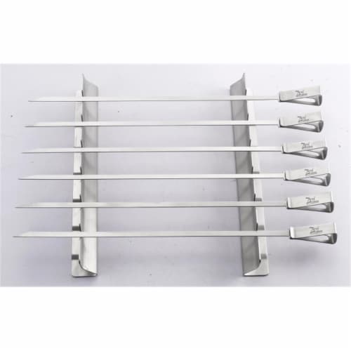 ZenUrban 870007 Grilling Kabob Rack with Skewers Perspective: front