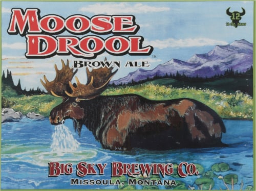 Big Sky Brewing Co.® Moose Drool Brown Ale Beer Perspective: front