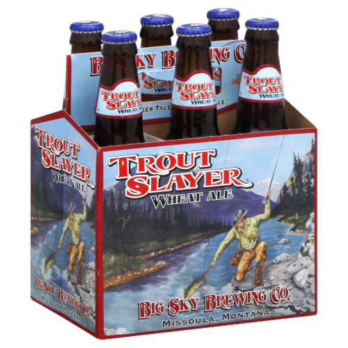 Big Sky Brewing Co. Trout Slayer Wheat Ale Perspective: front