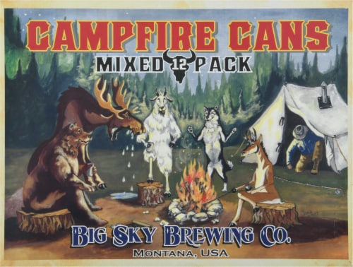 Big Sky Brewing Co.® Campfire Cans Beer Mixed Pack Perspective: front
