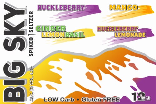 Big Sky Spiked Seltzer Spiked Seltzer Variety Pack Perspective: front