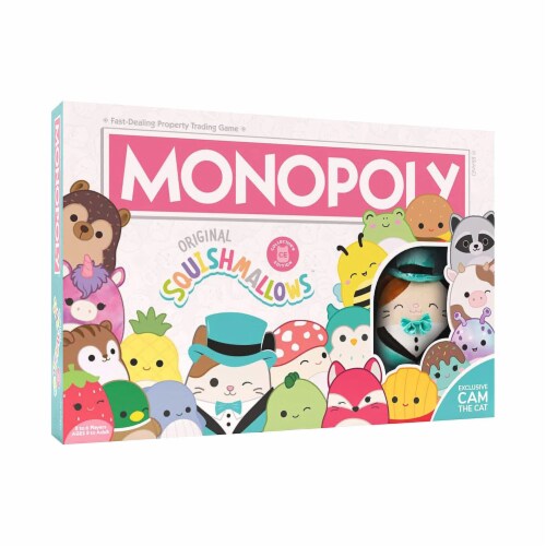USAopoly Squishmallow Monopoly Board Game Perspective: front