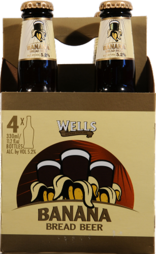 Wells Banana Bread Beer Bottles Perspective: front