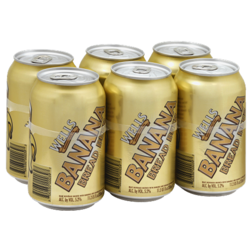 Wells Brewing Banana Brend Perspective: front