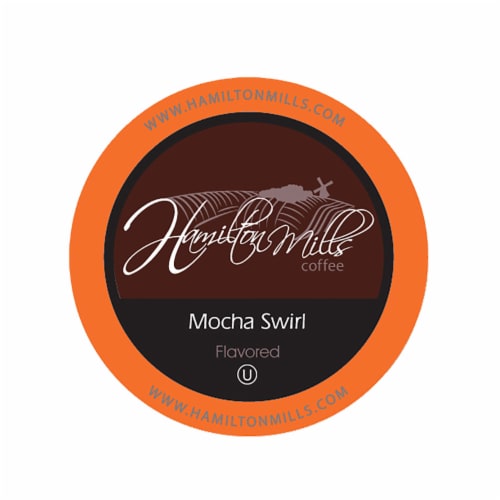 Hamilton Mills Mocha Swirl Coffee Pods, 2.0 Keurig K-Cup Brewer Compatible, 40 Count Perspective: front