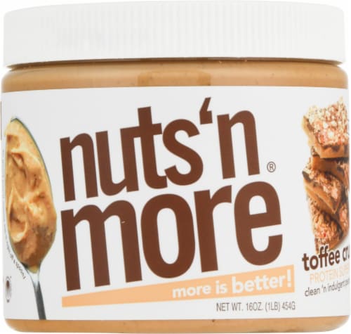 Nuts N More® High Protein Toffee Crunch Peanut Spread Perspective: front