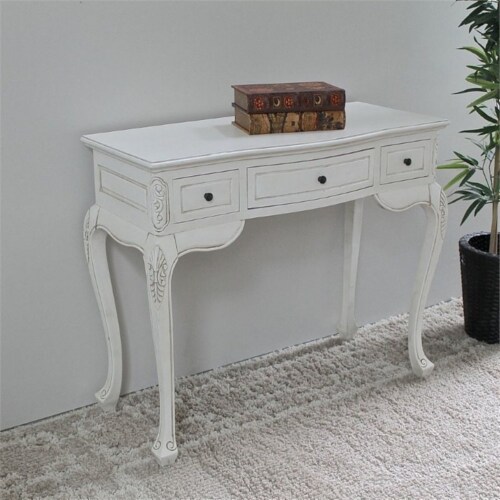 International Caravan Carved Vanity Desk International Caravan Carved Vanity Desk