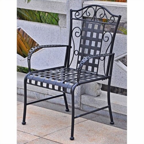 International Caravan Mandalay Set of Two Iron Chairs International Caravan Mandalay Set of Two Iron Chairs