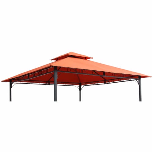 International Caravan YF-3136B-CNP- TC 10 ft. Gazebo Canopy St. Kitts Replacement Top, Terra Perspective: front