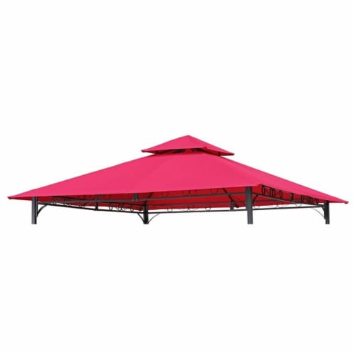 International Caravan YF-3136B-CNP- CB 10 ft. Gazebo Canopy St. Kitts Replacement Top, Cranbe Perspective: front
