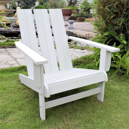 International Caravan Acacia Large Square Back Adirondack Chair International Caravan Acacia Large Square Back Adirondack Chair