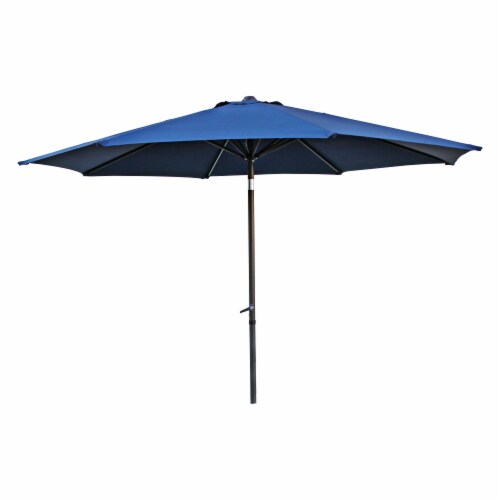 St. Kitts Aluminum 11.5-foot Patio Umbrella - Navy Perspective: front