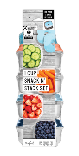 Fit + Fresh Snack N' Stack Set, 4 ct - Kroger