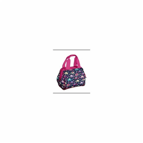 Medport Fit Fresh Riley Insulated Lunch Bag - Navy Elephant Perspective: front
