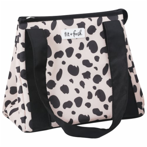 Fit & Fresh White/Black Cooler Bag Perspective: front