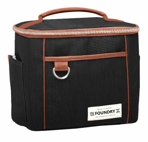 Fit and Fresh Lunch Bag - Black/Brown Perspective: front