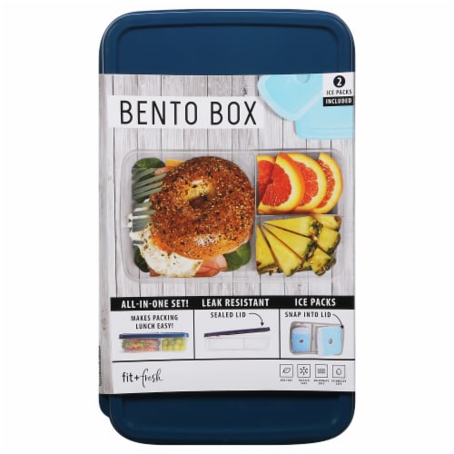 Fit and Fresh Bento Box with Ice Packs, 3 pc - Harris Teeter