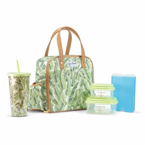 Fit & Fresh 2950ALJSC3034 Artist Collection Deluxe Lunch Kit, Green Perspective: front