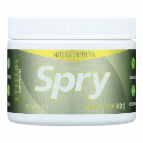 Spry Xylitol Gum - Fresh Fruit - 100 Count - Pack of 3 Perspective: front