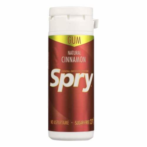 Spry® Natural Cinnamon Gum Perspective: front