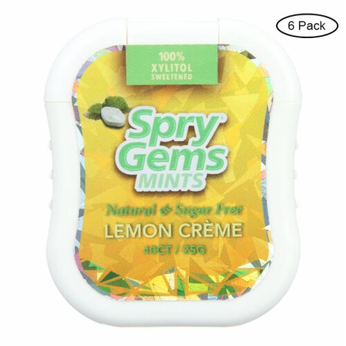 Spry Gems Lemon Creme Mints Perspective: front