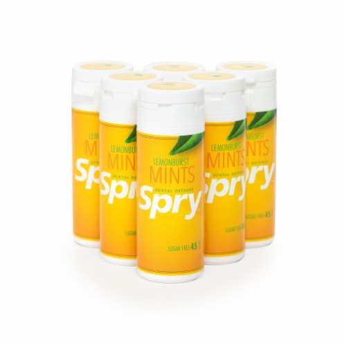 Spry Lemon Burst Mints (6 Pack) Perspective: front