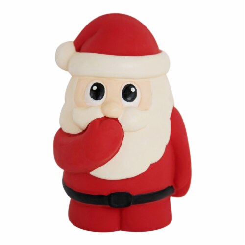 Outward Hound Tootiez Santa Holiday Dog Toy Perspective: front
