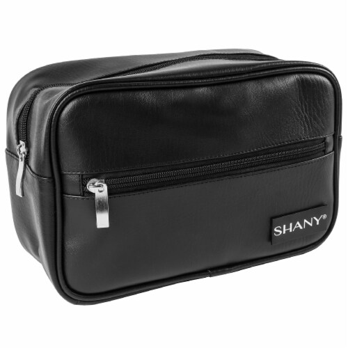 SHANY Unisex Toiletry Travel Dopp Kit Black PU 1 Each Dillons