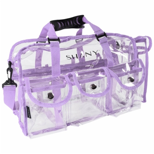 SHANY Pro Clear Makeup Bag with Shoulder Strap - Black, 1 Each