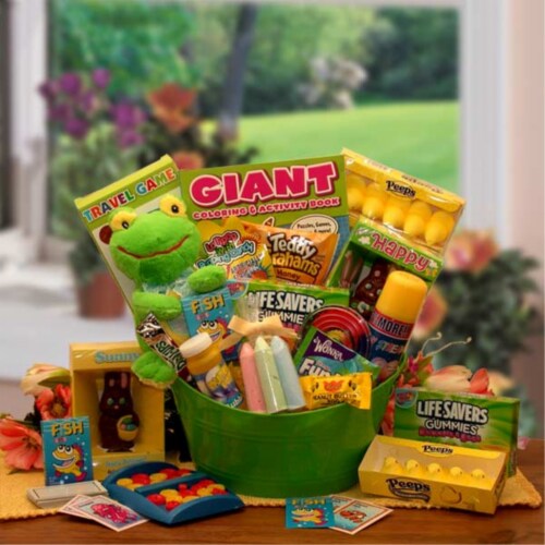 Hip Hoppin Fun Easter Activity Pail Perspective: front