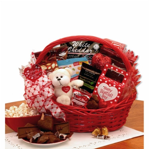 My Sugar Free Valentine Gift Basketvalentines day candy - valentines day gifts Perspective: front