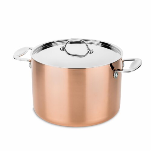 Mepra 30120124C 24 cm Toscana Deep Pot with Lid Perspective: front