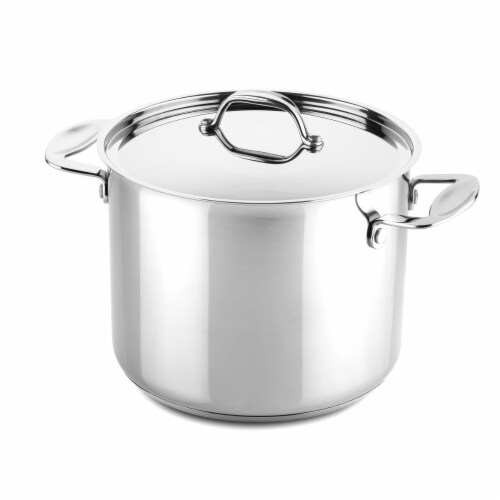 Mepra 30210122 22 cm Deep Pot with Lid Glamour Diamond Perspective: front
