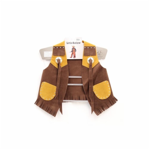 M F Western Kids Faux Suede Vest Brown Large Large Mariano s