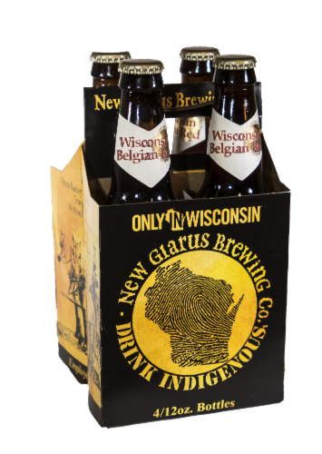 New Glarus Wisconsin Belgian Red Beer Perspective: front