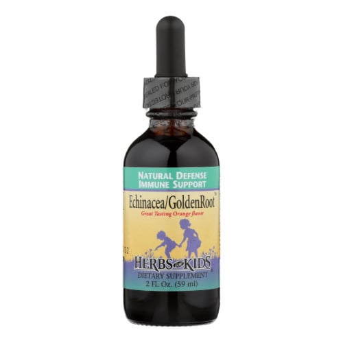 Herbs For Kids Echinacea GoldenRoot Orange Liquid Perspective: front