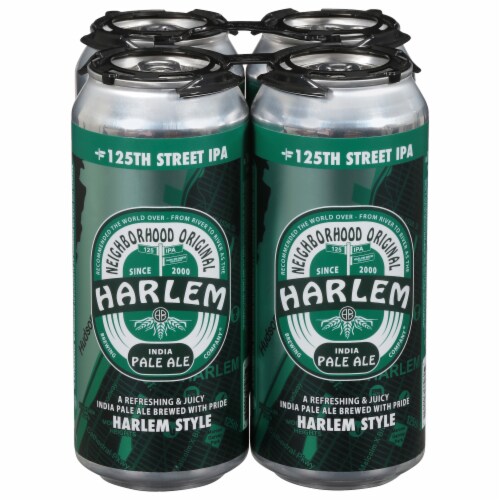 Harlem Brewing Company IPA Harlem Style Beer Perspective: front