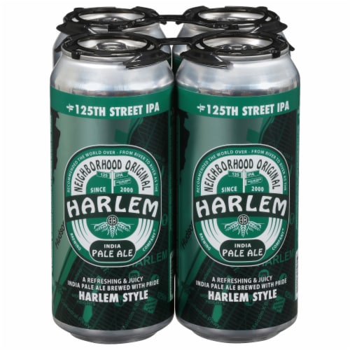 Harlem Brewing Company IPA Harlem Style Beer Perspective: front